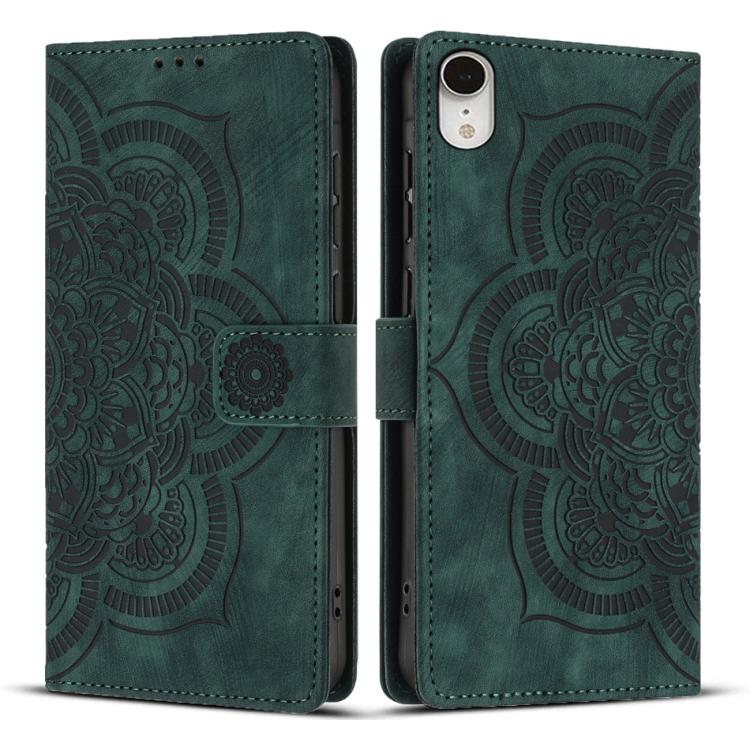 Mandala Embossed Retro Frosted Leather Phone Case, For iPhone XR, For iPhone XS Max, For iPhone 7 Plus / 8 Plus