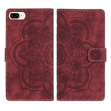 Mandala Embossed Retro Frosted Leather Phone Case, For iPhone XR, For iPhone XS Max, For iPhone 7 Plus / 8 Plus