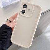 Shockproof Frame Frosted Precise Hole TPU Phone Case, For iPhone 16 Pro, For iPhone 16 Plus, For iPhone 16, For iPhone 15 Pro Max, For iPhone 15 Pro, For iPhone 15 Plus