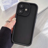 Shockproof Frame Frosted Precise Hole TPU Phone Case, For iPhone 16 Pro, For iPhone 16 Plus, For iPhone 16, For iPhone 15 Pro Max, For iPhone 15 Pro, For iPhone 15 Plus