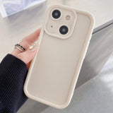 Shockproof Frame Frosted Precise Hole TPU Phone Case, For iPhone 15, For iPhone 14 Plus, For iPhone 14, For iPhone 14 Pro, For iPhone 14 Pro Max, For iPhone SE 2022 / 2020 / 8 / 7