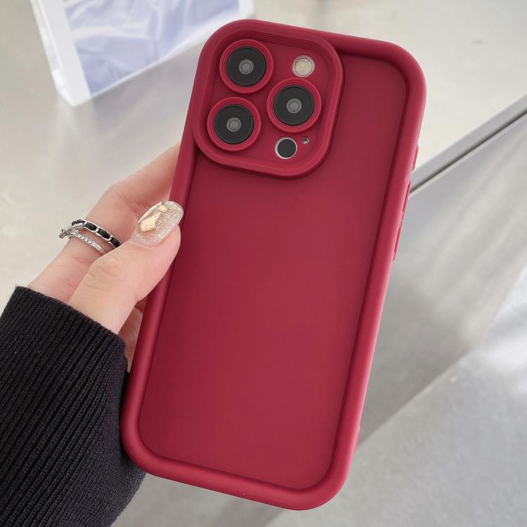 Shockproof Frame Frosted Precise Hole TPU Phone Case, For iPhone 15, For iPhone 14 Plus, For iPhone 14, For iPhone 14 Pro, For iPhone 14 Pro Max, For iPhone SE 2022 / 2020 / 8 / 7