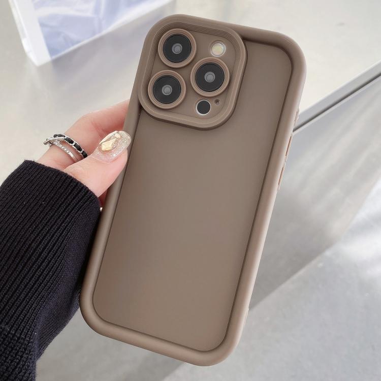 Shockproof Frame Frosted Precise Hole TPU Phone Case, For iPhone 15, For iPhone 14 Plus, For iPhone 14, For iPhone 14 Pro, For iPhone 14 Pro Max, For iPhone SE 2022 / 2020 / 8 / 7