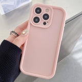 Shockproof Frame Frosted Precise Hole TPU Phone Case, For iPhone 15, For iPhone 14 Plus, For iPhone 14, For iPhone 14 Pro, For iPhone 14 Pro Max, For iPhone SE 2022 / 2020 / 8 / 7