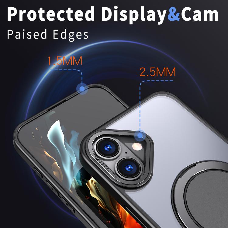 360-degree Rotating MagSafe Magnetic Holder Phone Case, For iPhone 16