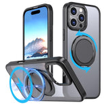 360-degree Rotating MagSafe Magnetic Holder Phone Case, For iPhone 17e / 16e, For iPhone 17 Pro Max, For iPhone 17 Pro, For iPhone 17, For iPhone Air, For iPhone 16 Pro Max, For iPhone 16 Pro, For iPhone 16 Plus