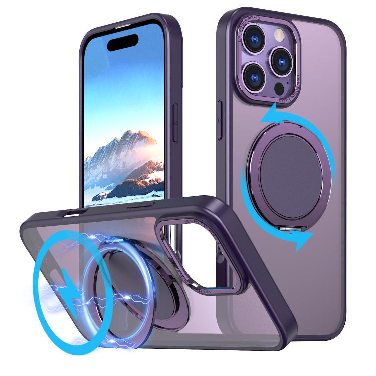 360-degree Rotating MagSafe Magnetic Holder Phone Case, For iPhone 17e / 16e, For iPhone 17 Pro Max, For iPhone 17 Pro, For iPhone 17, For iPhone Air, For iPhone 16 Pro Max, For iPhone 16 Pro, For iPhone 16 Plus