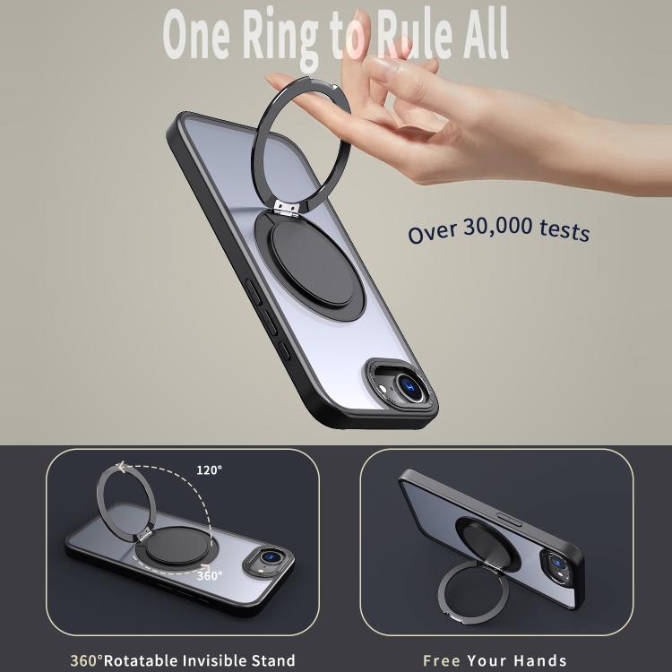 360-degree Rotating MagSafe Magnetic Holder Phone Case, For iPhone 17e / 16e, For iPhone 17 Pro Max, For iPhone 17 Pro, For iPhone 17, For iPhone Air, For iPhone 16 Pro Max, For iPhone 16 Pro, For iPhone 16 Plus