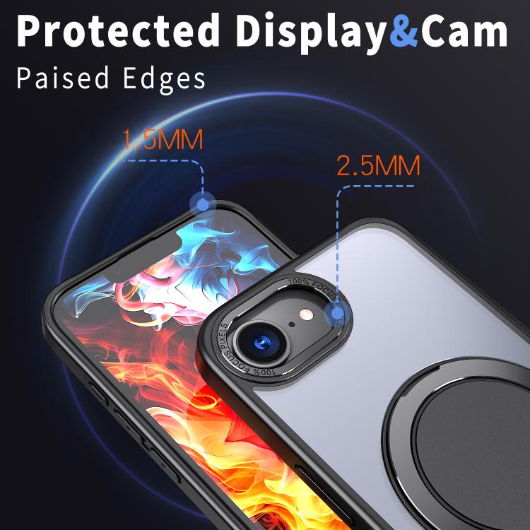 360-degree Rotating MagSafe Magnetic Holder Phone Case, For iPhone 17e / 16e, For iPhone 17 Pro Max, For iPhone 17 Pro, For iPhone 17, For iPhone Air, For iPhone 16 Pro Max, For iPhone 16 Pro, For iPhone 16 Plus
