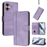 Line Splicing Buckle Retro Leather Phone Case, For iPhone 16 Pro, For iPhone 16 Plus, For iPhone 16, For iPhone 15 Pro Max, For iPhone 15 Pro, For iPhone 15 Plus
