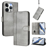 Line Splicing Buckle Retro Leather Phone Case, For iPhone 15, For iPhone 14 Plus, For iPhone 14 / 13, For iPhone 14 Pro, For iPhone 14 Pro Max, For iPhone 7 / 8 / SE 2022