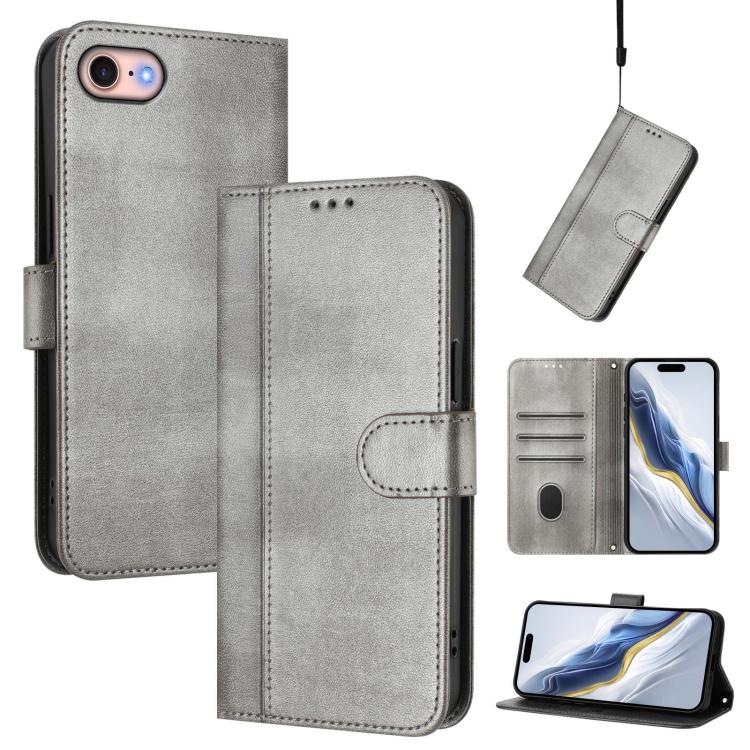 Line Splicing Buckle Retro Leather Phone Case, For iPhone 15, For iPhone 14 Plus, For iPhone 14 / 13, For iPhone 14 Pro, For iPhone 14 Pro Max, For iPhone 7 / 8 / SE 2022