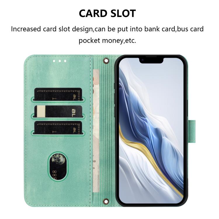 Line Splicing Buckle Retro Leather Phone Case, For iPhone 13 Pro Max, For iPhone 13 Pro, For iPhone 13 mini, For iPhone 12 / 12 Pro, For iPhone 12 Pro Max, For iPhone 12 mini