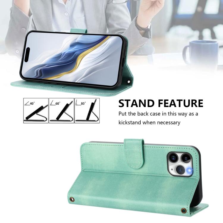 Line Splicing Buckle Retro Leather Phone Case, For iPhone 11 Pro Max, For iPhone 11, For iPhone 11 Pro, For iPhone X / XS, For iPhone XR, For iPhone XS Max