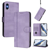 Line Splicing Buckle Retro Leather Phone Case, For iPhone 11 Pro Max, For iPhone 11, For iPhone 11 Pro, For iPhone X / XS, For iPhone XR, For iPhone XS Max