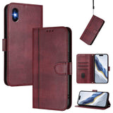 Line Splicing Buckle Retro Leather Phone Case, For iPhone 11 Pro Max, For iPhone 11, For iPhone 11 Pro, For iPhone X / XS, For iPhone XR, For iPhone XS Max