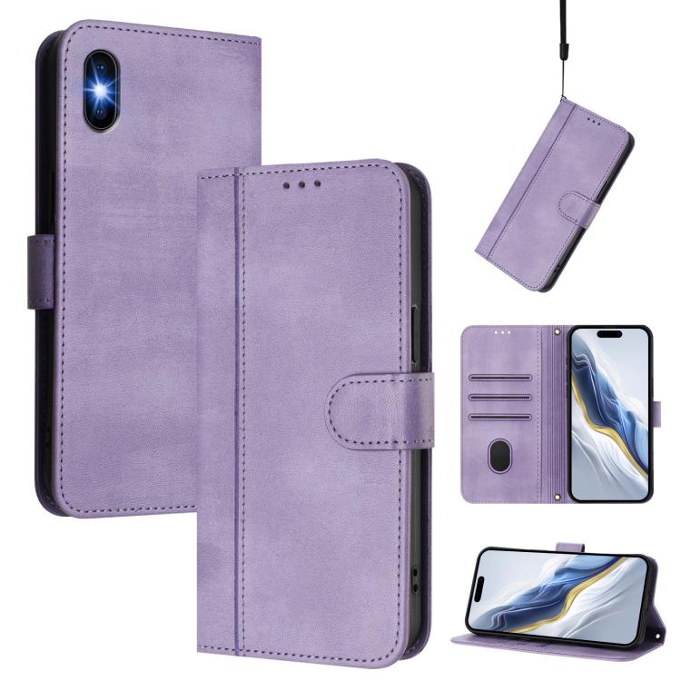 Line Splicing Buckle Retro Leather Phone Case, For iPhone 11 Pro Max, For iPhone 11, For iPhone 11 Pro, For iPhone X / XS, For iPhone XR, For iPhone XS Max