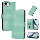 Line Splicing Buckle Retro Leather Phone Case, For iPhone 17e / 16e, For iPhone 17 Pro Max, For iPhone 17 Pro, For iPhone 17, For iPhone Air, For iPhone 16 Pro Max