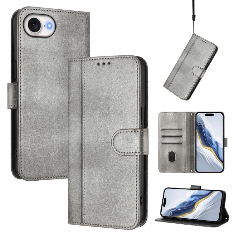 Line Splicing Buckle Retro Leather Phone Case, For iPhone 17e / 16e, For iPhone 17 Pro Max, For iPhone 17 Pro, For iPhone 17, For iPhone Air, For iPhone 16 Pro Max