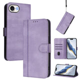 Line Splicing Buckle Retro Leather Phone Case, For iPhone 17e / 16e, For iPhone 17 Pro Max, For iPhone 17 Pro, For iPhone 17, For iPhone Air, For iPhone 16 Pro Max