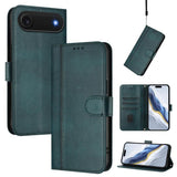 Line Splicing Buckle Retro Leather Phone Case, For iPhone 17e / 16e, For iPhone 17 Pro Max, For iPhone 17 Pro, For iPhone 17, For iPhone Air, For iPhone 16 Pro Max