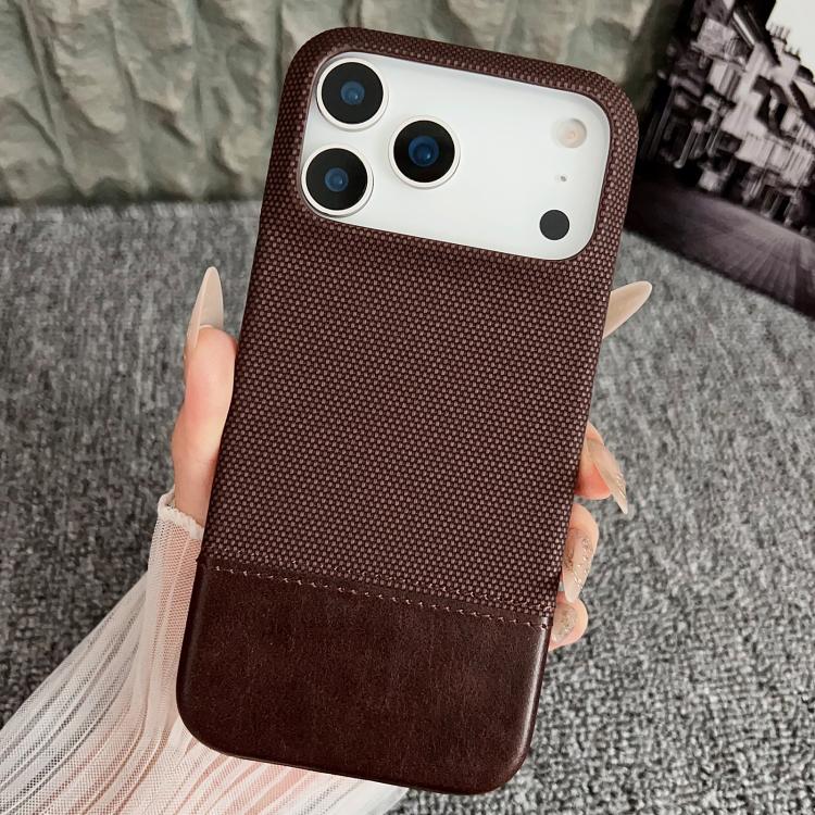 Stitching Cloth MagSafe Magnetic PC Hybrid PU Phone Case, For iPhone 17 Pro Max, For iPhone 17 Pro, For iPhone 17, For iPhone Air, For iPhone 16 Pro Max, For iPhone 16 Pro, For iPhone 16 Plus, For iPhone 16
