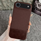 Stitching Cloth MagSafe Magnetic PC Hybrid PU Phone Case, For iPhone 17 Pro Max, For iPhone 17 Pro, For iPhone 17, For iPhone Air, For iPhone 16 Pro Max, For iPhone 16 Pro, For iPhone 16 Plus, For iPhone 16
