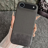 Stitching Cloth MagSafe Magnetic PC Hybrid PU Phone Case, For iPhone 17 Pro Max, For iPhone 17 Pro, For iPhone 17, For iPhone Air, For iPhone 16 Pro Max, For iPhone 16 Pro, For iPhone 16 Plus, For iPhone 16