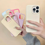Dopamine Simple Imitation Liquid Silicone Phone Case, For iPhone 17, For iPhone Air, For iPhone 16 Pro Max
