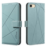 Geometric Pattern RFID Leather Phone Case, For iPhone 6 / 7 / 8 / SE, For iPhone 13 Pro Max, For iPhone 13 Pro, For iPhone 12 / 12 Pro, For iPhone 12 Pro Max, For iPhone 11 Pro Max, For iPhone 11, For iPhone 11 Pro