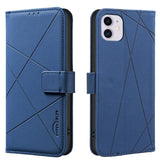 Geometric Pattern RFID Leather Phone Case, For iPhone 6 / 7 / 8 / SE, For iPhone 13 Pro Max, For iPhone 13 Pro, For iPhone 12 / 12 Pro, For iPhone 12 Pro Max, For iPhone 11 Pro Max, For iPhone 11, For iPhone 11 Pro