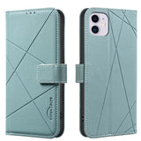 Geometric Pattern RFID Leather Phone Case, For iPhone 6 / 7 / 8 / SE, For iPhone 13 Pro Max, For iPhone 13 Pro, For iPhone 12 / 12 Pro, For iPhone 12 Pro Max, For iPhone 11 Pro Max, For iPhone 11, For iPhone 11 Pro