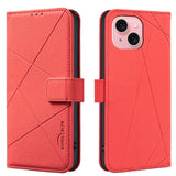 Geometric Pattern RFID Leather Phone Case, For iPhone 16, For iPhone 15 Pro Max, For iPhone 15 Pro, For iPhone 14 Plus / 15 Plus, For iPhone 15, For iPhone 13 / 14, For iPhone 14 Pro, For iPhone 14 Pro Max