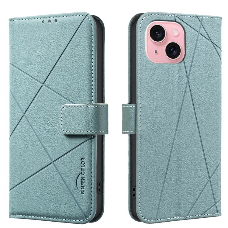 Geometric Pattern RFID Leather Phone Case, For iPhone 16, For iPhone 15 Pro Max, For iPhone 15 Pro, For iPhone 14 Plus / 15 Plus, For iPhone 15, For iPhone 13 / 14, For iPhone 14 Pro, For iPhone 14 Pro Max