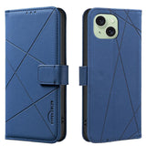 Geometric Pattern RFID Leather Phone Case, For iPhone 16, For iPhone 15 Pro Max, For iPhone 15 Pro, For iPhone 14 Plus / 15 Plus, For iPhone 15, For iPhone 13 / 14, For iPhone 14 Pro, For iPhone 14 Pro Max