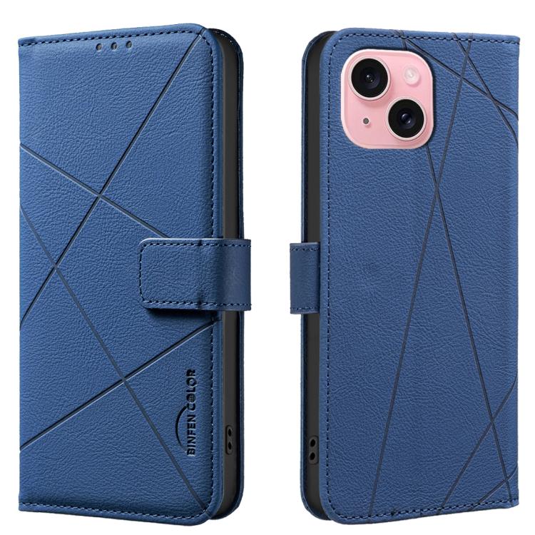 Geometric Pattern RFID Leather Phone Case, For iPhone 16, For iPhone 15 Pro Max, For iPhone 15 Pro, For iPhone 14 Plus / 15 Plus, For iPhone 15, For iPhone 13 / 14, For iPhone 14 Pro, For iPhone 14 Pro Max