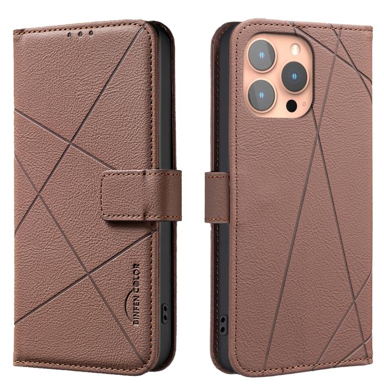 Geometric Pattern RFID Leather Phone Case, For iPhone 16e / 17e, For iPhone 17 Pro Max, For iPhone 17 Pro, For iPhone 17, For iPhone Air, For iPhone 16 Pro Max, For iPhone 16 Pro, For iPhone 16 Plus