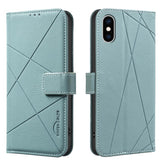 Geometric Pattern RFID Leather Phone Case, For iPhone XR, For iPhone XS Max, For iPhone 6 Plus / 7 Plus / 8 Plus