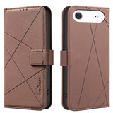Geometric Pattern RFID Leather Phone Case, For iPhone 16e / 17e, For iPhone 17 Pro Max, For iPhone 17 Pro, For iPhone 17, For iPhone Air, For iPhone 16 Pro Max, For iPhone 16 Pro, For iPhone 16 Plus