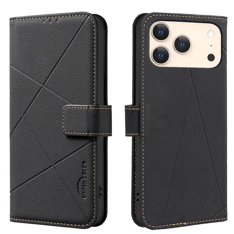 Geometric Pattern RFID Leather Phone Case, For iPhone 18 Pro/17 Pro, For iPhone 18 Pro Max/17 Pro Max, For iPhone 16e / 17e, For iPhone 17, For iPhone Air, For iPhone 16 Pro Max, For iPhone 16 Pro, For iPhone 16 Plus