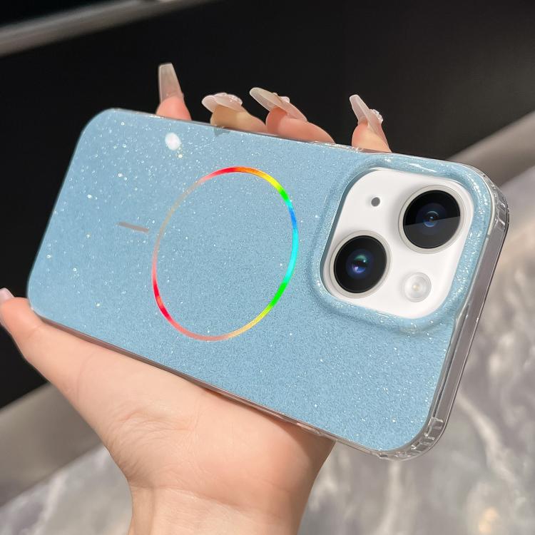 Glitter Powder Plating MagSafe IMD Full Coverage Phone Case, For iPhone 15 Pro, For iPhone 15 Plus, For iPhone 15, For iPhone 14 Pro, For iPhone 14 Pro Max, For iPhone 13 Pro Max, For iPhone 13 Pro, For iPhone 14 / 13