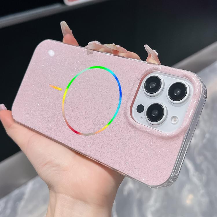 Glitter Powder Plating MagSafe IMD Full Coverage Phone Case, For iPhone 15 Pro, For iPhone 15 Plus, For iPhone 15, For iPhone 14 Pro, For iPhone 14 Pro Max, For iPhone 13 Pro Max, For iPhone 13 Pro, For iPhone 14 / 13