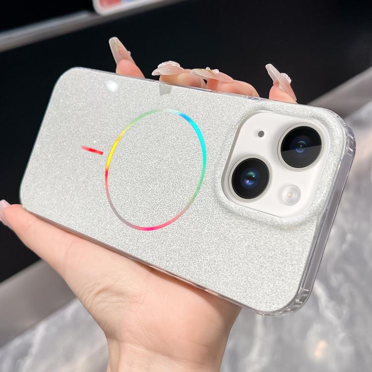 Glitter Powder Plating MagSafe IMD Full Coverage Phone Case, For iPhone 15 Pro, For iPhone 15 Plus, For iPhone 15, For iPhone 14 Pro, For iPhone 14 Pro Max, For iPhone 13 Pro Max, For iPhone 13 Pro, For iPhone 14 / 13