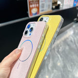 Glitter Powder Plating MagSafe IMD Full Coverage Phone Case, For iPhone 15 Pro, For iPhone 15 Plus, For iPhone 15, For iPhone 14 Pro, For iPhone 14 Pro Max, For iPhone 13 Pro Max, For iPhone 13 Pro, For iPhone 14 / 13