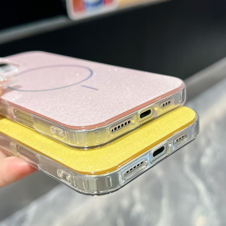 Glitter Powder Plating MagSafe IMD Full Coverage Phone Case, For iPhone 15 Pro, For iPhone 15 Plus, For iPhone 15, For iPhone 14 Pro, For iPhone 14 Pro Max, For iPhone 13 Pro Max, For iPhone 13 Pro, For iPhone 14 / 13