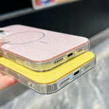 Glitter Powder Plating MagSafe IMD Full Coverage Phone Case, For iPhone 15 Pro, For iPhone 15 Plus, For iPhone 15, For iPhone 14 Pro, For iPhone 14 Pro Max, For iPhone 13 Pro Max, For iPhone 13 Pro, For iPhone 14 / 13