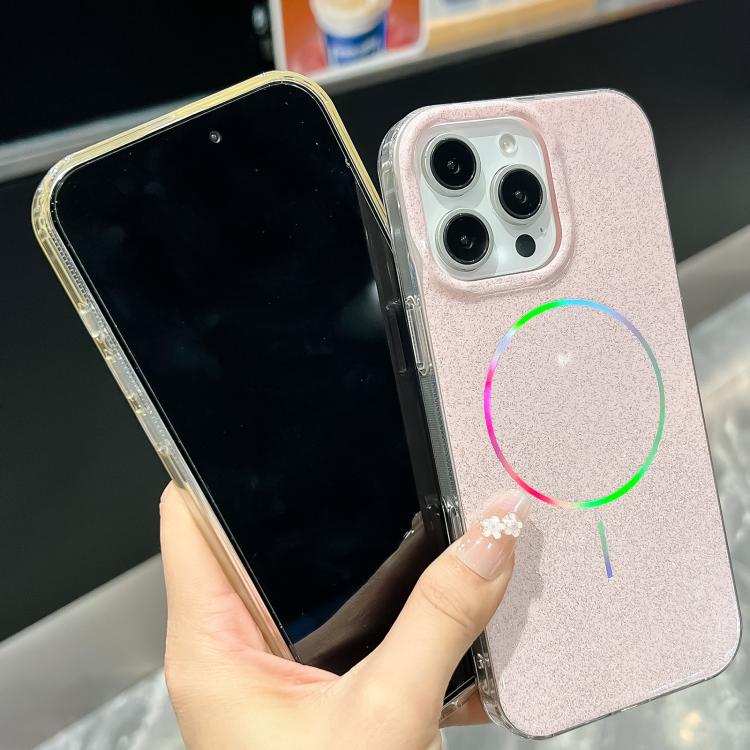 Glitter Powder Plating MagSafe IMD Full Coverage Phone Case, For iPhone 15 Pro, For iPhone 15 Plus, For iPhone 15, For iPhone 14 Pro, For iPhone 14 Pro Max, For iPhone 13 Pro Max, For iPhone 13 Pro, For iPhone 14 / 13