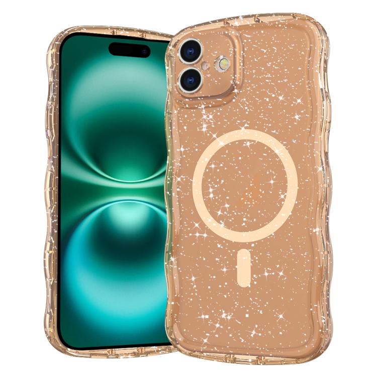Wave Glitter MagSafe Magnetic TPU Phone Case, For iPhone 17 Pro Max, For iPhone 17 Pro, For iPhone 17, For iPhone Air, For iPhone 16 Pro Max, For iPhone 16 Pro, For iPhone 16 Plus, For iPhone 16