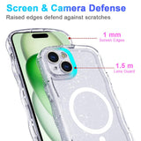Wave Glitter MagSafe Magnetic TPU Phone Case, For iPhone 15 Pro Max, For iPhone 15 Pro, For iPhone 15 Plus, For iPhone 15