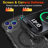 Wave Glitter MagSafe Magnetic TPU Phone Case, For iPhone 17 Pro Max, For iPhone 17 Pro, For iPhone 17, For iPhone Air, For iPhone 16 Pro Max, For iPhone 16 Pro, For iPhone 16 Plus, For iPhone 16
